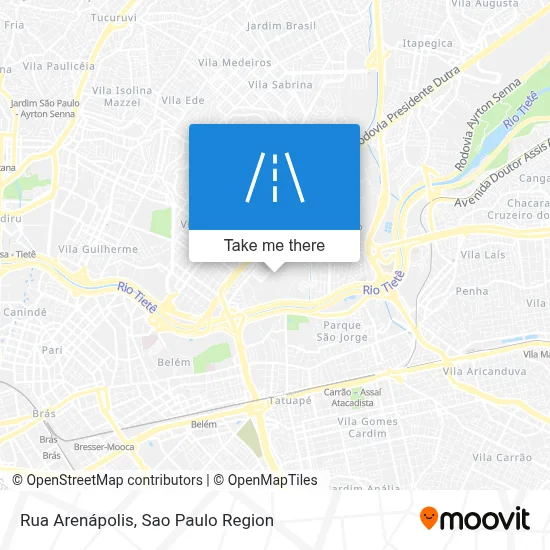 Rua Arenápolis map