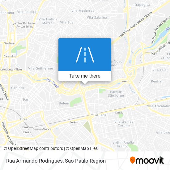 Mapa Rua Armando Rodrigues