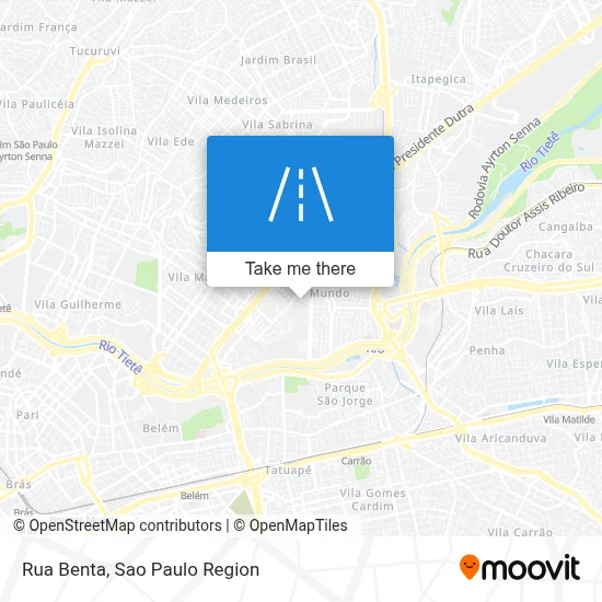 Rua Benta map