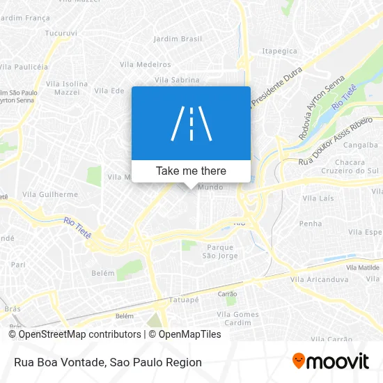 Rua Boa Vontade map