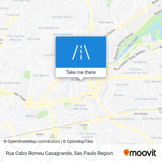 Rua Cabo Romeu Casagrande map