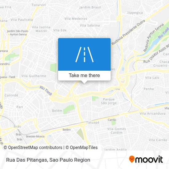 Rua Das Pitangas map