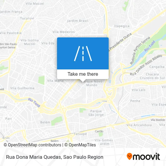 Rua Dona Maria Quedas map