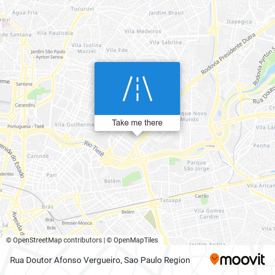 Rua Doutor Afonso Vergueiro map