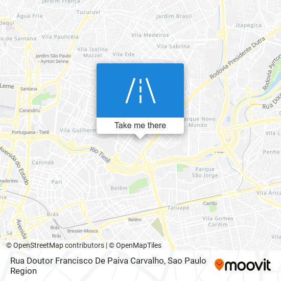 Mapa Rua Doutor Francisco De Paiva Carvalho
