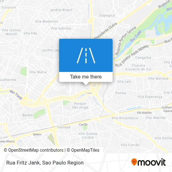 Rua Fritz Jank map