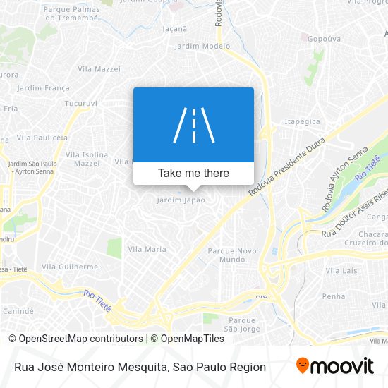 Rua José Monteiro Mesquita map