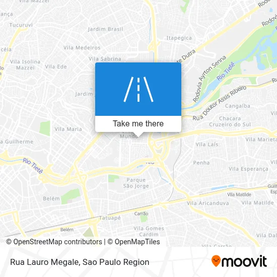Rua Lauro Megale map