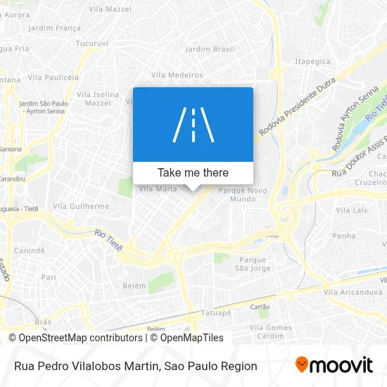 Rua Pedro Vilalobos Martin map