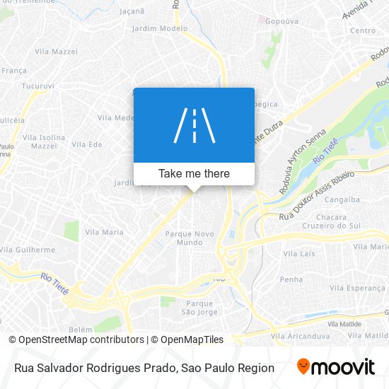 Mapa Rua Salvador Rodrigues Prado