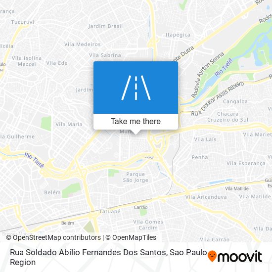 Rua Soldado Abílio Fernandes Dos Santos map