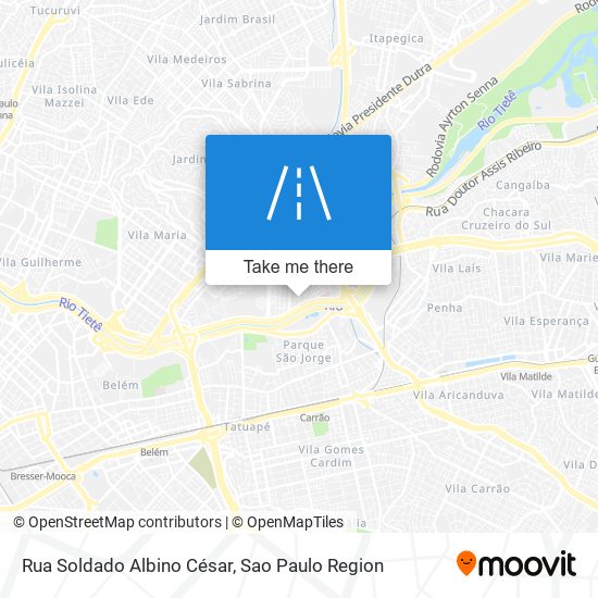 Mapa Rua Soldado Albino César