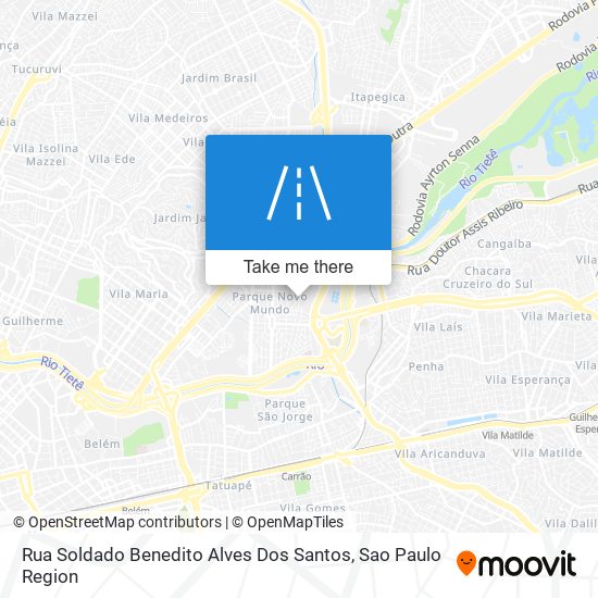 Mapa Rua Soldado Benedito Alves Dos Santos