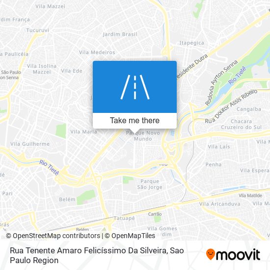 Mapa Rua Tenente Amaro Felicíssimo Da Silveira