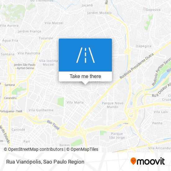 Rua Vianópolis map