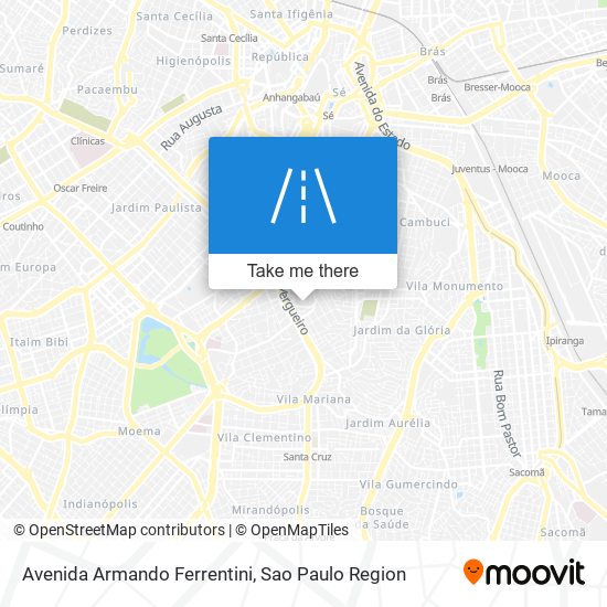 Avenida Armando Ferrentini map