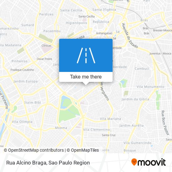 Mapa Rua Alcino Braga