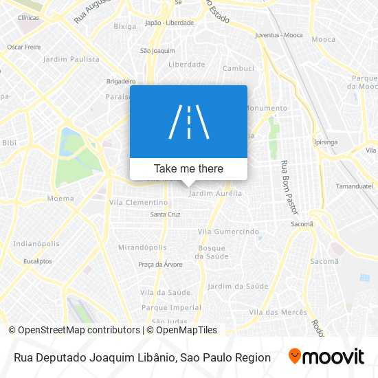 Mapa Rua Deputado Joaquim Libânio