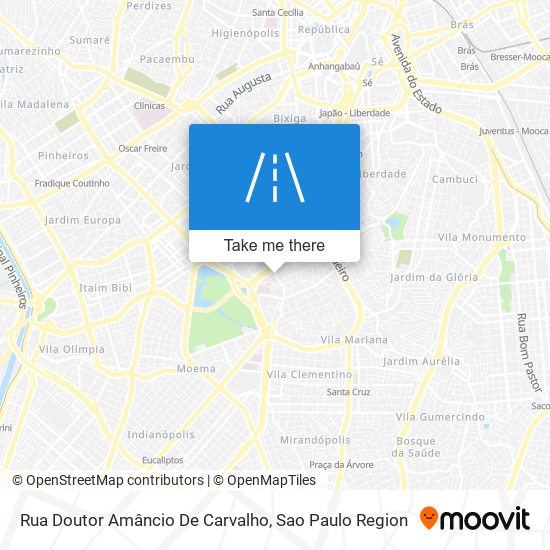 Mapa Rua Doutor Amâncio De Carvalho