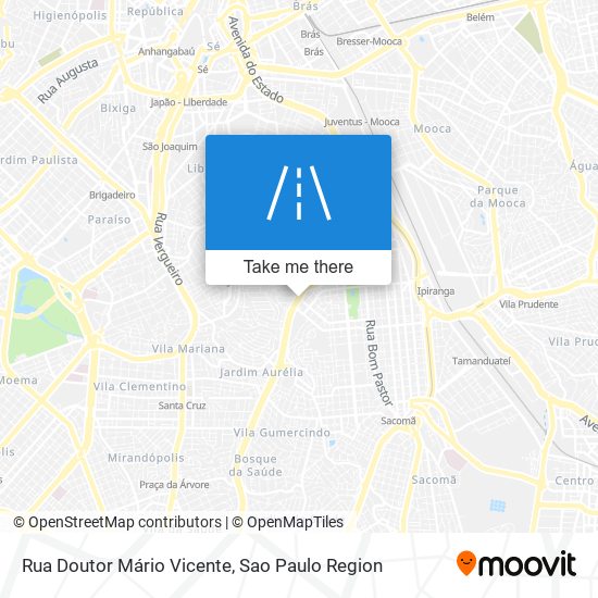 Mapa Rua Doutor Mário Vicente