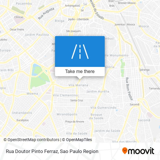 Mapa Rua Doutor Pinto Ferraz