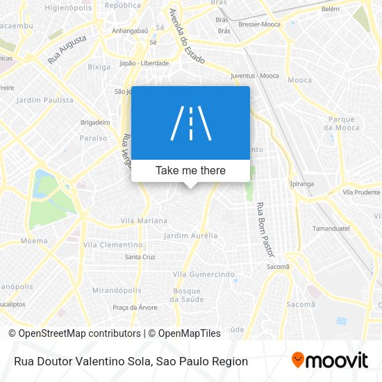 Rua Doutor Valentino Sola map