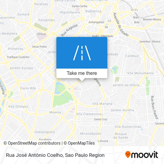 Rua José Antônio Coelho map