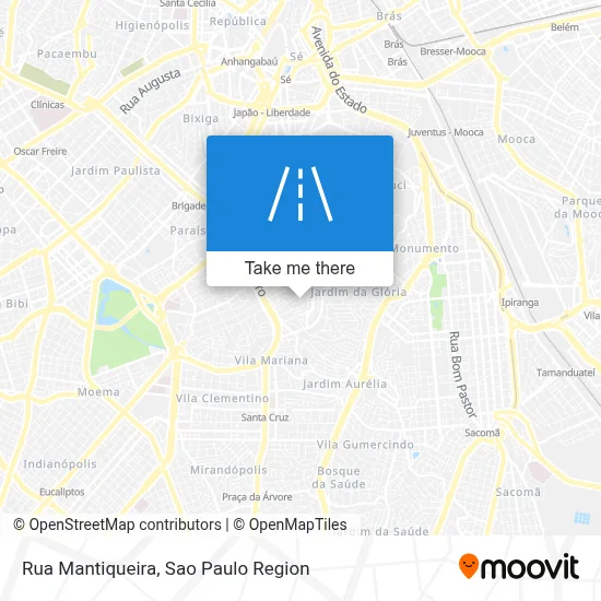 Rua Mantiqueira map