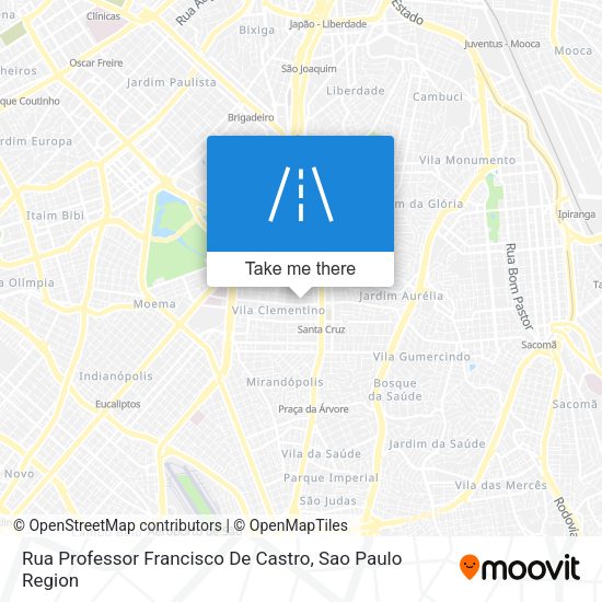 Rua Professor Francisco De Castro map