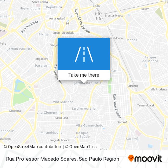 Mapa Rua Professor Macedo Soares