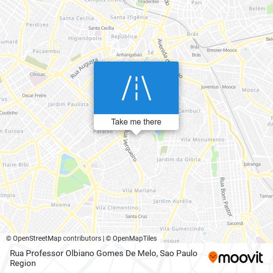 Mapa Rua Professor Olbiano Gomes De Melo