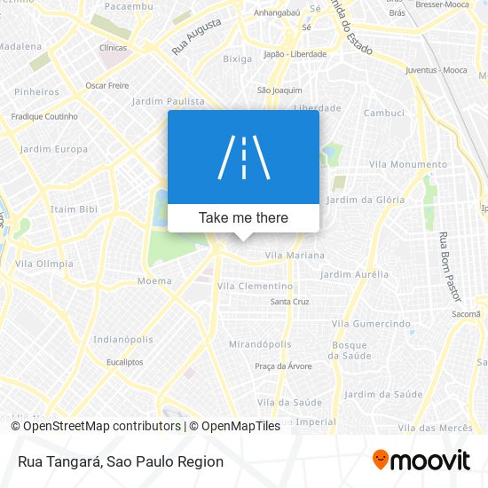 Rua Tangará map