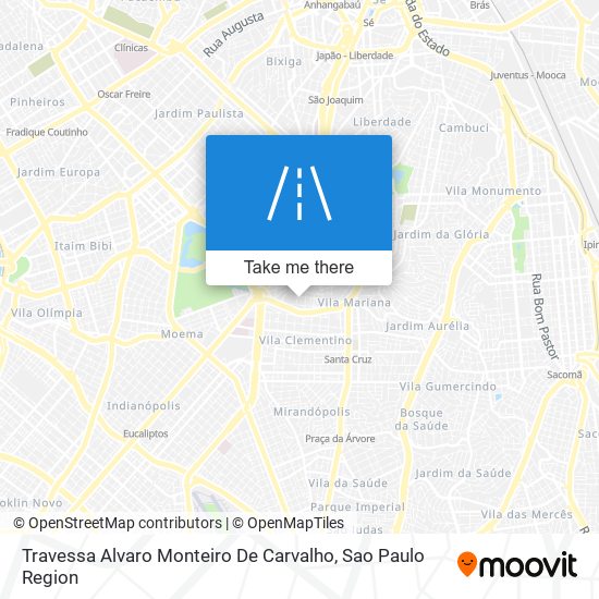 Mapa Travessa Alvaro Monteiro De Carvalho