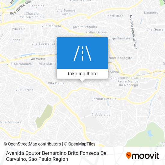 Avenida Doutor Bernardino Brito Fonseca De Carvalho map