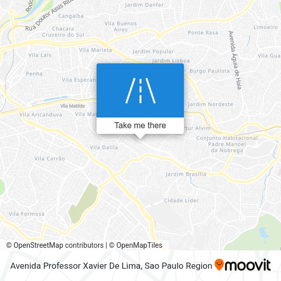 Avenida Professor Xavier De Lima map