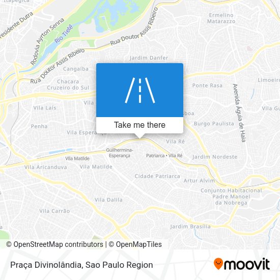 Praça Divinolândia map