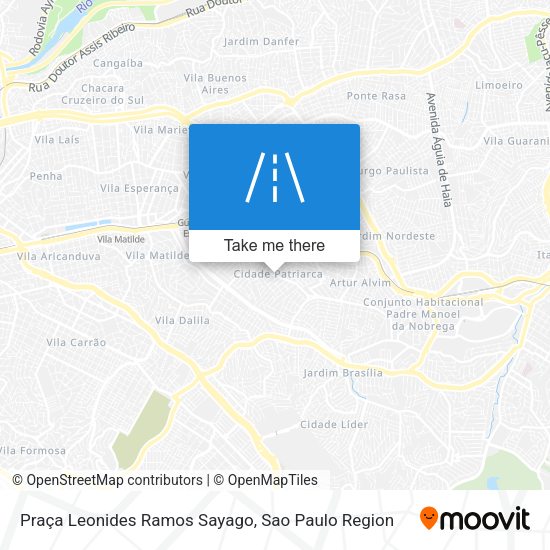 Praça Leonides Ramos Sayago map
