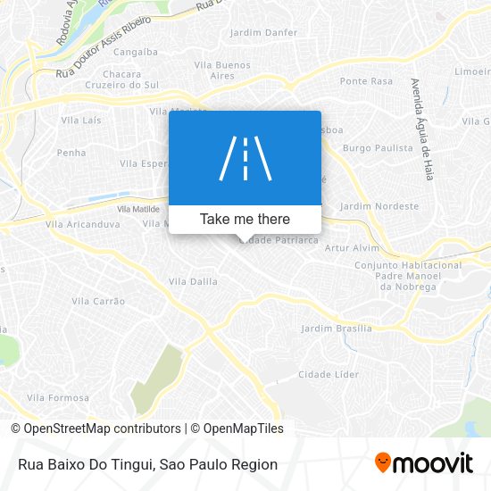 Rua Baixo Do Tingui map