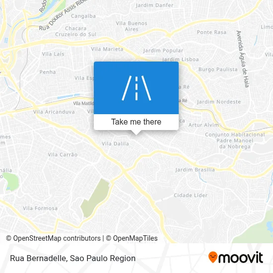 Rua Bernadelle map