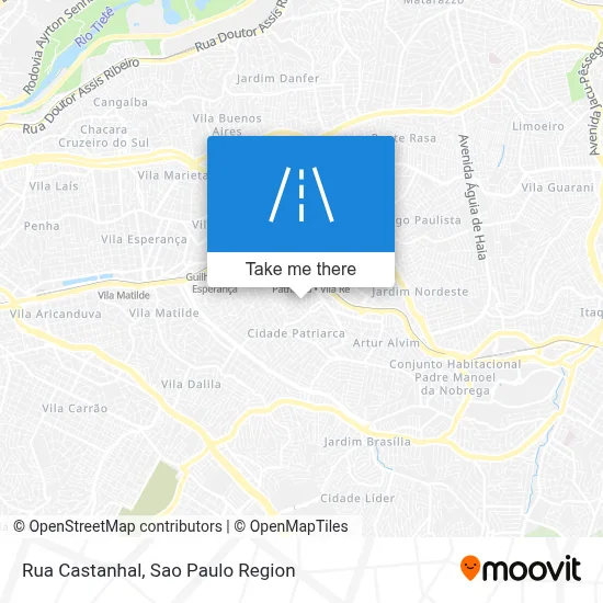 Rua Castanhal map