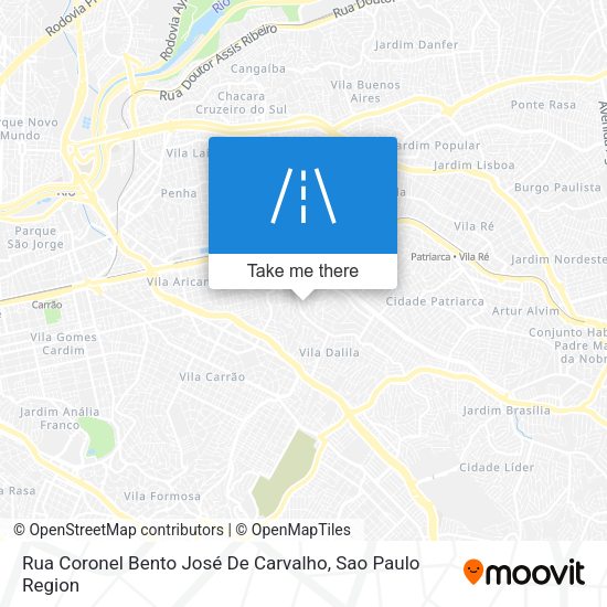 Rua Coronel Bento José De Carvalho map