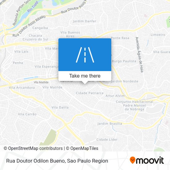 Rua Doutor Odilon Bueno map