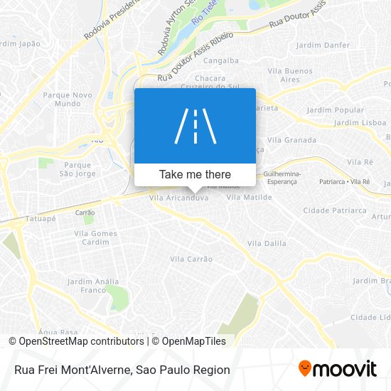 Rua Frei Mont'Alverne map