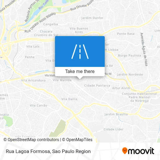 Rua Lagoa Formosa map