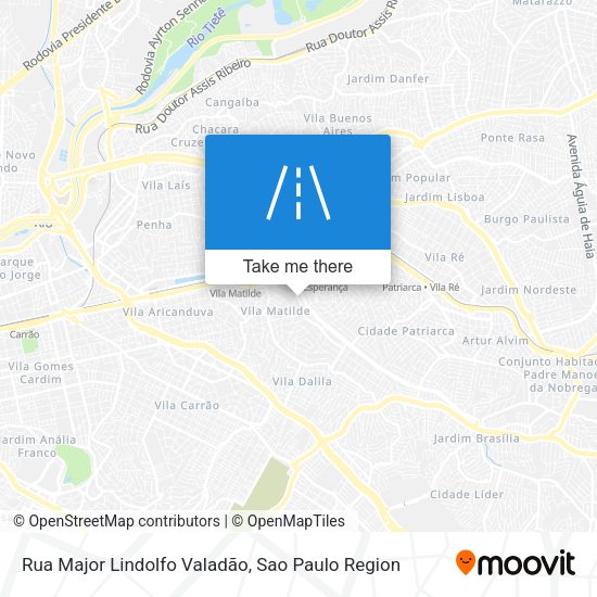 Rua Major Lindolfo Valadão map