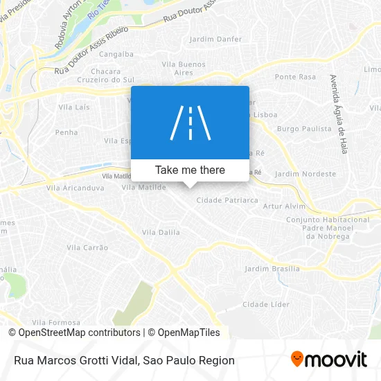 Rua Marcos Grotti Vidal map