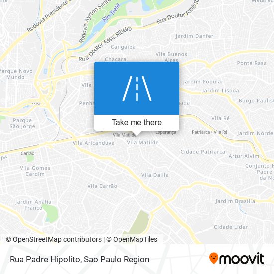 Rua Padre Hipolito map