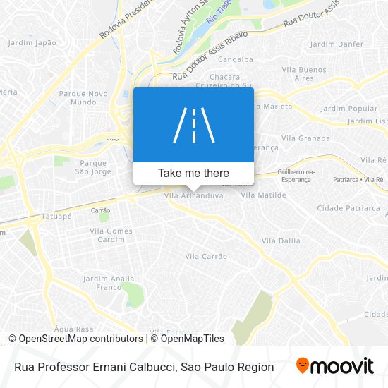 Rua Professor Ernani Calbucci map