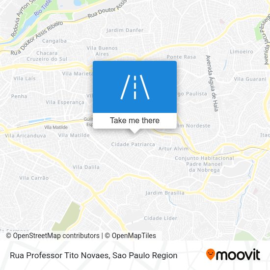 Rua Professor Tito Novaes map