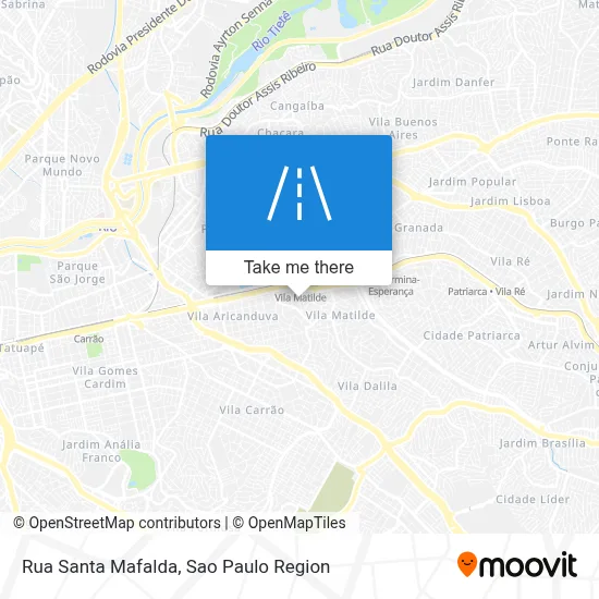 Rua Santa Mafalda map